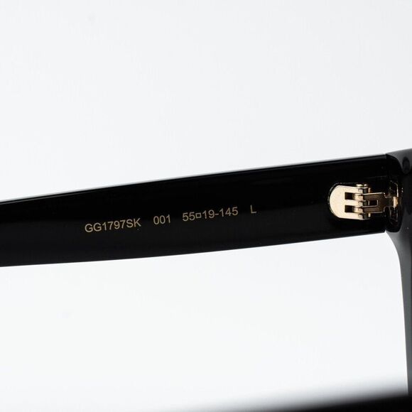 Gucci Women Sunglasses Black Grey Square GG1797SK 001 NEW AUTHENTIC main image 10